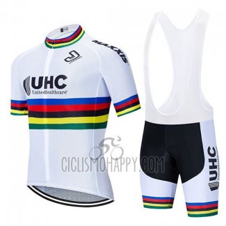 UHC UCI Mondo CampioneCycling Jersey Bib Short 2020 Men Short Sleeve