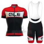 ALE Cycling Jersey Bib Short 2016 Men Short Sleeve Red White Black
