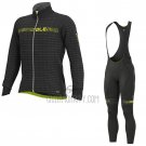 ALE Cycling Jersey Bib Tight 2020 Men Long Sleeve Black Yellow