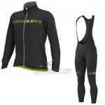ALE Cycling Jersey Bib Tight 2020 Men Long Sleeve Black Yellow