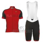 ALE Excel Cycling Jersey Bib Short 2017 Men Short Sleeve Red