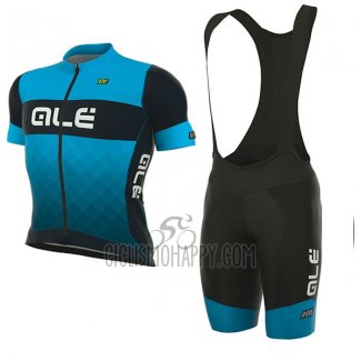 ALE R-ev1 Rumbles Cycling Jersey Bib Short 2017 Men Short Sleeve Blue