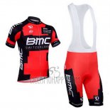 BMC Cycling Jersey Bib Short 2013 Short Sleeve Black and Red