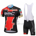 BMC Cycling Jersey Bib Short 2018 Short Sleeve Black and Red
