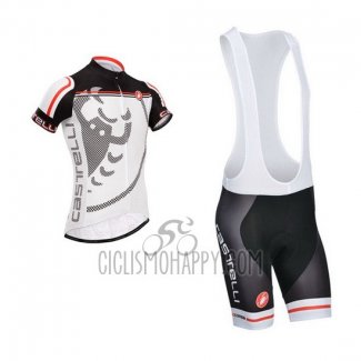Castelli Cycling Jersey Bib Short 2014 Men Short Sleeve Black and Gray