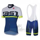 Castelli Cycling Jersey Bib Short 2016 Men Short Sleeve Blue White