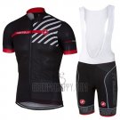 Castelli Cycling Jersey Bib Short 2017 Men Short Sleeve Black