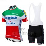 Deceuninck Quick Step Cycling Jersey Bib Short 2019 Short Sleeve Green White Red