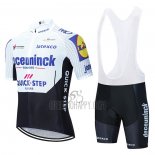 Deceuninck Quick Step Cycling Jersey Bib Short 2020 Short Sleeve White Black
