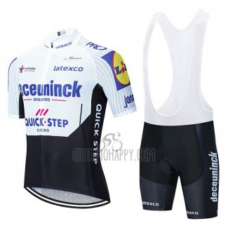 Deceuninck Quick Step Cycling Jersey Bib Short 2020 Short Sleeve White Black
