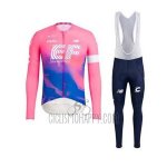 EF Education First Cycling Jersey Bib Tight 2020 Long Sleeve Pink