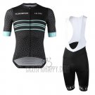 Eurosport Lecol Cycling Jersey Bib Short 2019 Men Short Sleeve Black Mint