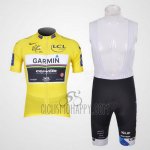 Garmin Lider Cycling Jersey Bib Short 2011 Men Short Sleeve Yellow