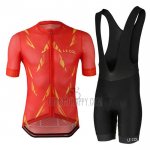 Le Col Cycling Jersey Bib Short 2021 Men Short Sleeve Red