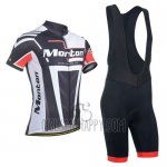 Monton Cycling Jersey Bib Short 2014 Men Short Sleeve Black White