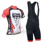 Monton Cycling Jersey Bib Short 2014 Men Short Sleeve Red and White