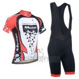 Monton Cycling Jersey Bib Short 2014 Men Short Sleeve Red and White