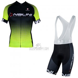 Nalini Cycling Jersey Bib Short 2021 Men Short Sleeve Black Yellow