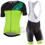 Nalini Roma Cycling Jersey Bib Short 2017 Men Short Sleeve Black and Green