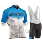 Northwave Cycling Jersey Bib Short 2018 Men Short Sleeve Blue and White
