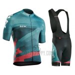 Northwave Cycling Jersey Bib Short 2018 Men Short Sleeve Green Pink