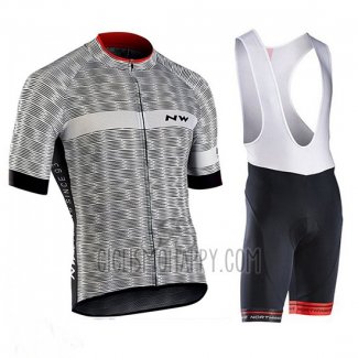 Northwave Cycling Jersey Bib Short 2019 Men Short Sleeve Gray