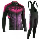 Northwave Cycling Jersey Bib Tight 2019 Men Long Sleeve Black Pink