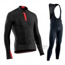 Northwave Cycling Jersey Bib Tight 2019 Men Long Sleeve Negro Red