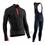 Northwave Cycling Jersey Bib Tight 2019 Men Long Sleeve Negro Red