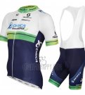 Orica GreenEDGE Cycling Jersey Bib Short 2015 Short Sleeve White and Blue