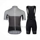POC Cycling Jersey Bib Short 2021 Men Short Sleeve Gray