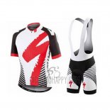 Specialized Cycling Jersey Bib Short 2016 Men Short Sleeve Gray and White