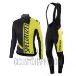 Specialized Cycling Jersey Bib Tight 2016 Men Long Sleeve Ml Black and Yellow