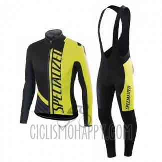 Specialized Cycling Jersey Bib Tight 2016 Men Long Sleeve Ml Black and Yellow