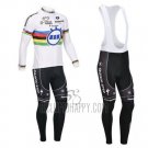 UCI Mondo Campione Lider Quick StepCycling Jersey Bib Tight 2013 Men Long Sleeve