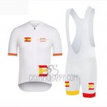 Vuelta Espana Cycling Jersey Bib Short 2019 Men Short Sleeve White