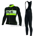 ALE Cycling Jersey Bib Tight 2017 Men Long Sleeve Bering Yellow and Black