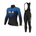 ALE Cycling Jersey Bib Tight 2020 Men Long Sleeve Blue Black