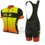 ALE R-ev1 Rumbles Cycling Jersey Bib Short 2017 Men Short Sleeve Yellow