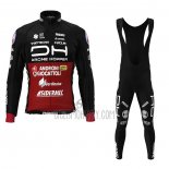 Androni Giocattoli Cycling Jersey Bib Tight 2022 Men Long Sleeve Black Red