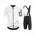 Assos Cycling Jersey Bib Short 2021 Men Short Sleeve White Black