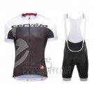Castelli Cervelo Cycling Jersey Bib Short 2016 Men Short Sleeve White Gray