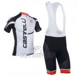 Castelli Cycling Jersey Bib Short 2013 Men Short Sleeve Black and White