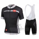 Castelli Cycling Jersey Bib Short 2016 Men Short Sleeve White and Black