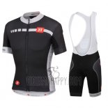Castelli Cycling Jersey Bib Short 2016 Men Short Sleeve White and Black