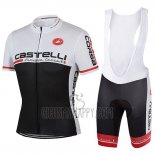 Castelli Cycling Jersey Bib Short 2017 Men Short Sleeve Black and White