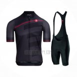 Castelli Cycling Jersey Bib Short 2021 Men Short Sleeve Dark Black