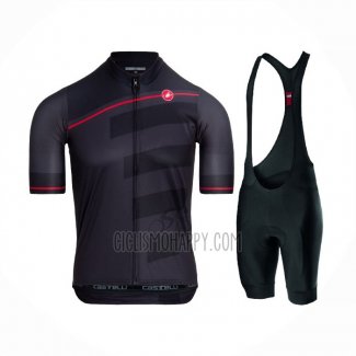 Castelli Cycling Jersey Bib Short 2021 Men Short Sleeve Dark Black