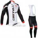 Castelli Cycling Jersey Bib Tight 2013 Men Long Sleeve Black and White