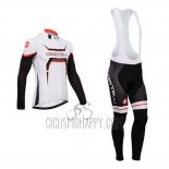 Castelli Cycling Jersey Bib Tight 2014 Men Long Sleeve Black and White